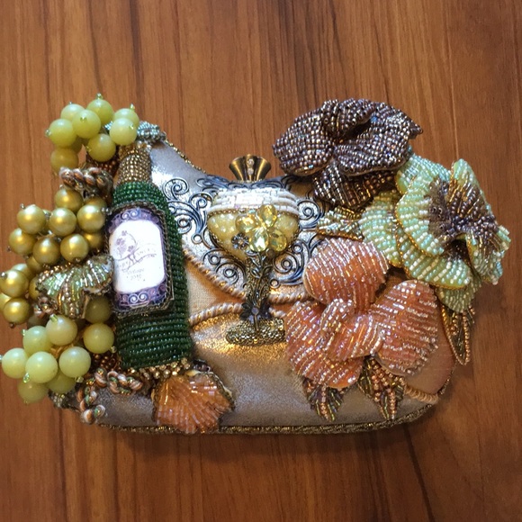 Mary Frances Handbags - Mary Frances Wine Lovers Clutch 🍷